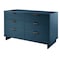 Manhattan Comfort Granville 55.07 Double Wide Dresser in Midnight Blue DR-5034 - alternate 4